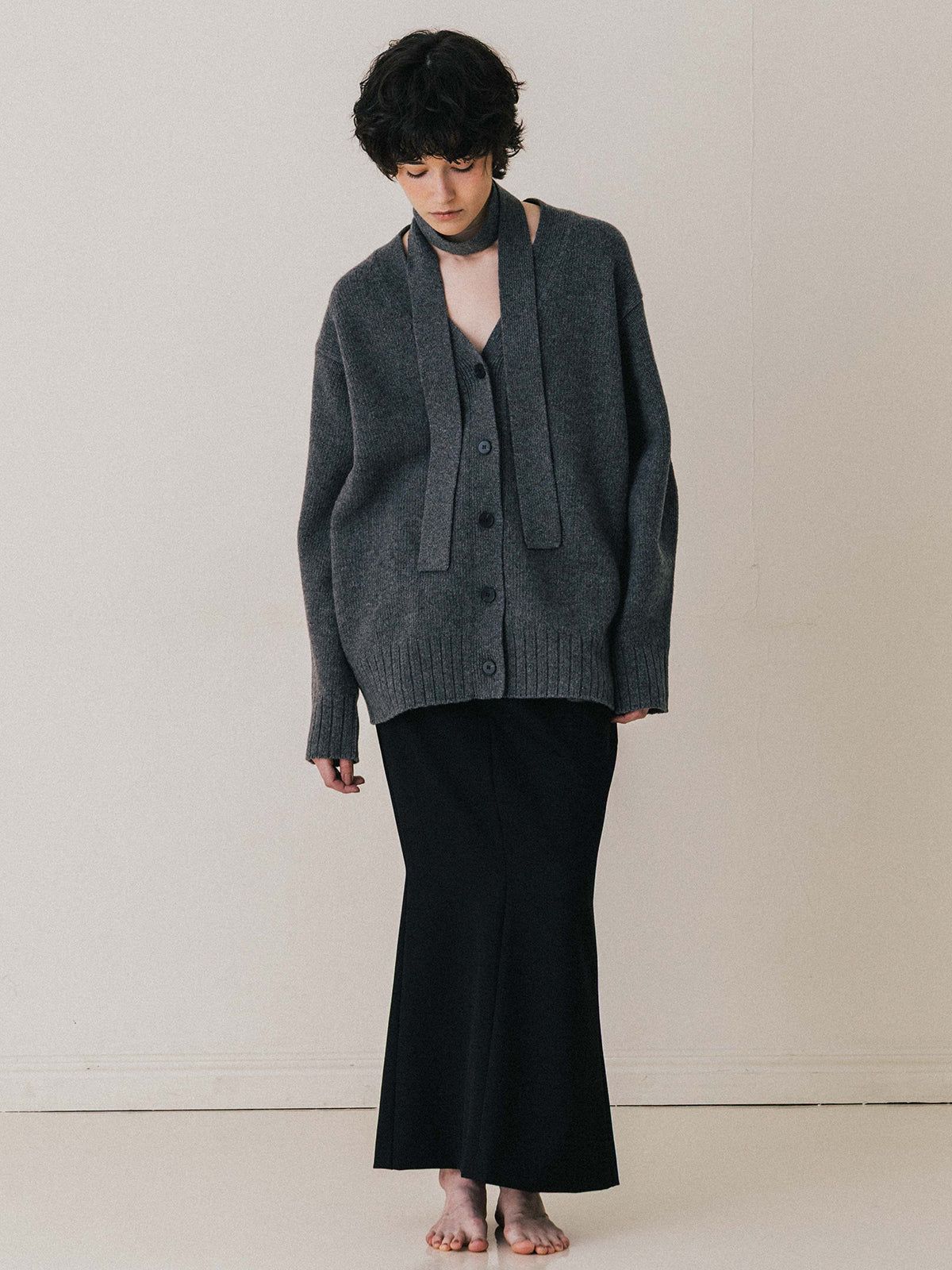 【25AW】【THE C】ICHIGUN SKIRT / イチグンスカート (ブラック)