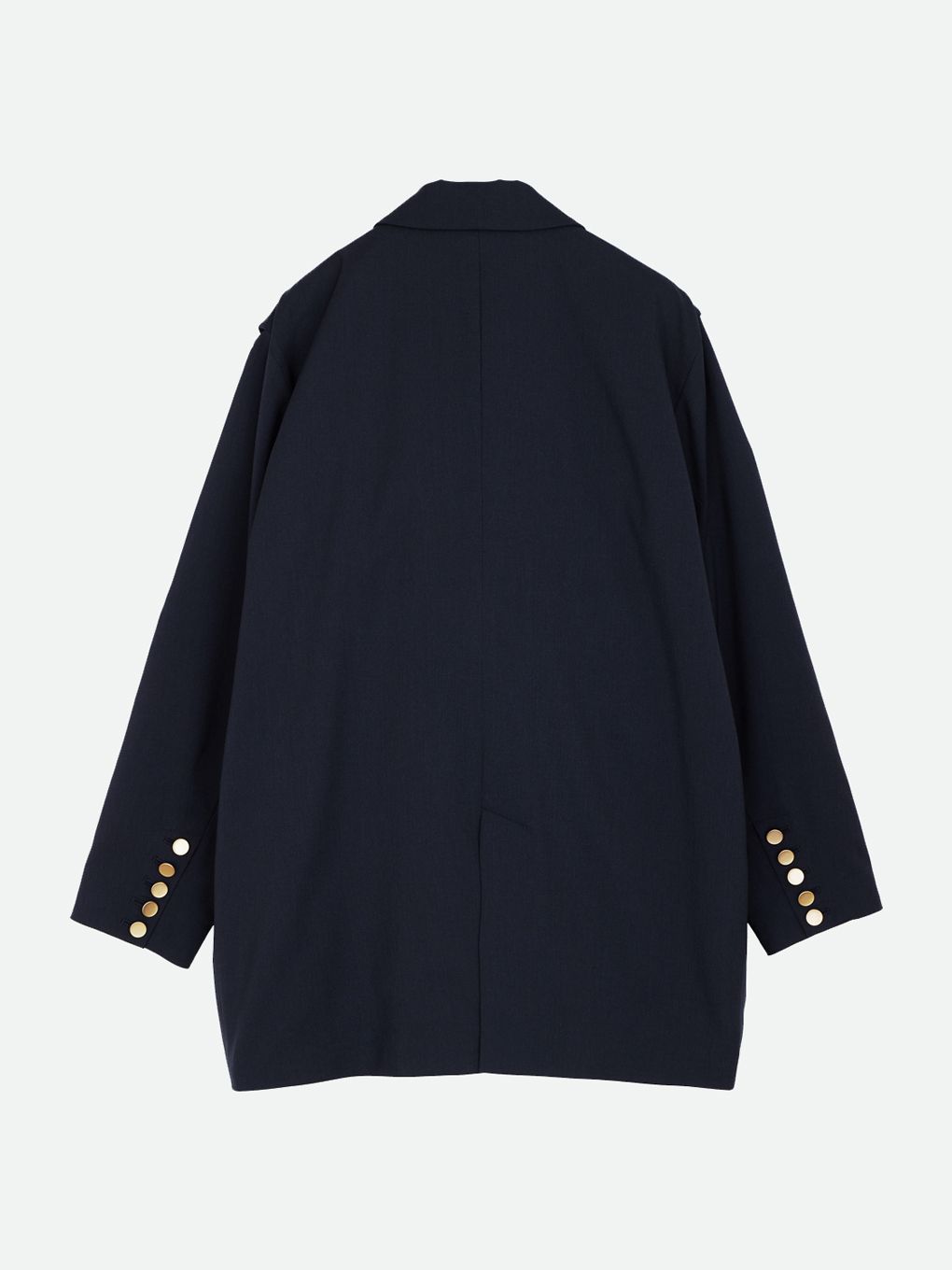 SHOULDER SLIT BLAZER JACKET / ショルダースリットブレザージャケット (ネイビー)