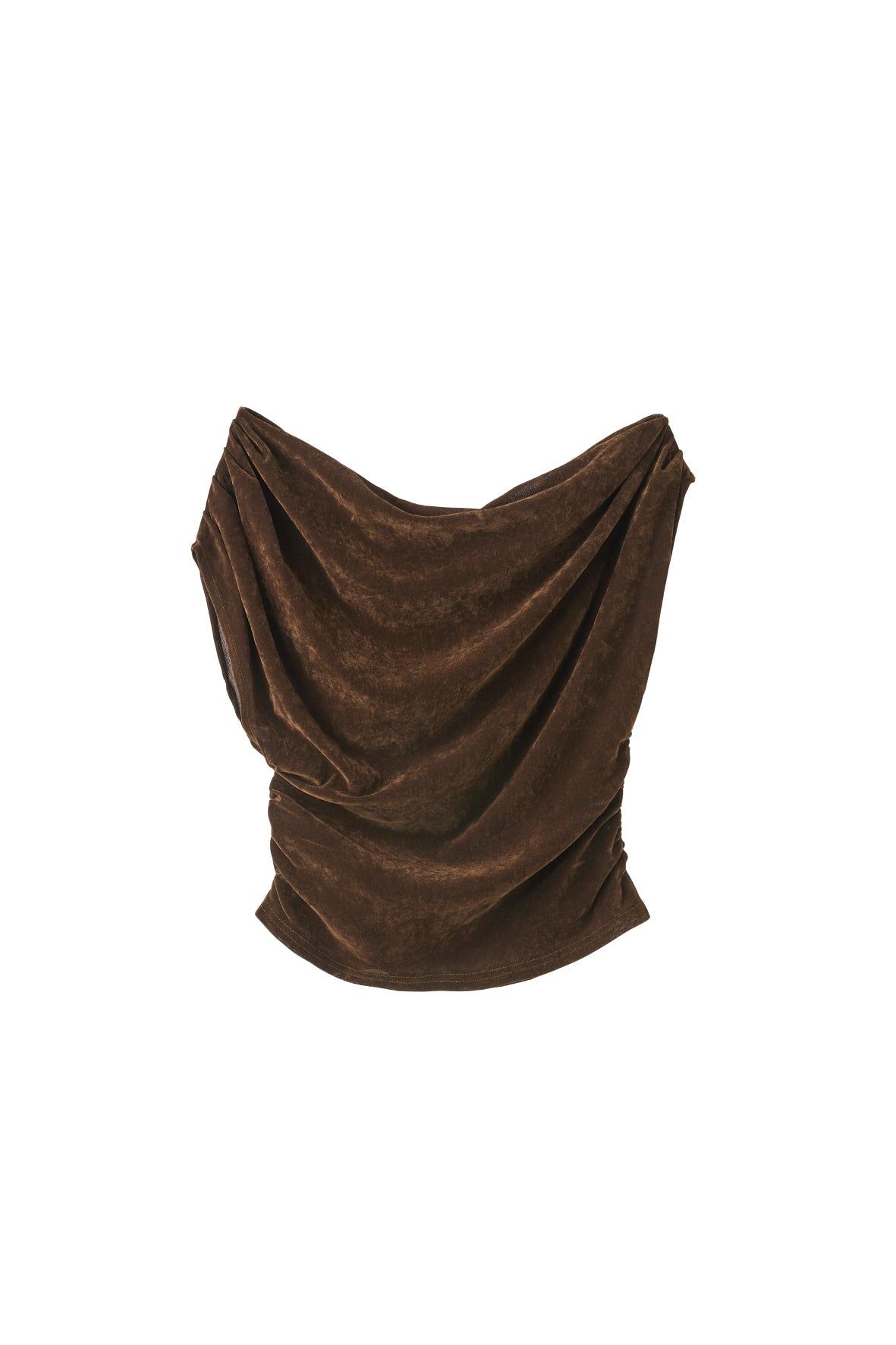 シアーベロア トップス (ブラウン) sheer velour top (Brown) /  26SS