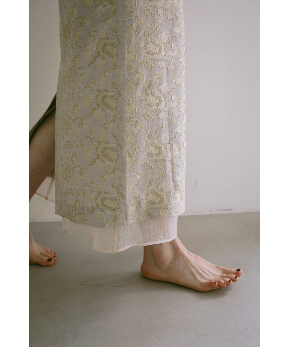 Louise jacquard skirt / ルイーズジャカードカート (イエロー)