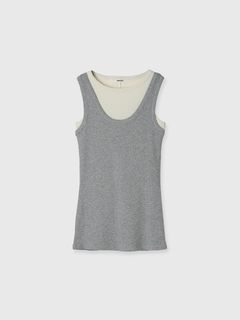 【25SS】THE LAYERED TANK / レイヤードタンクトップ (グレー)