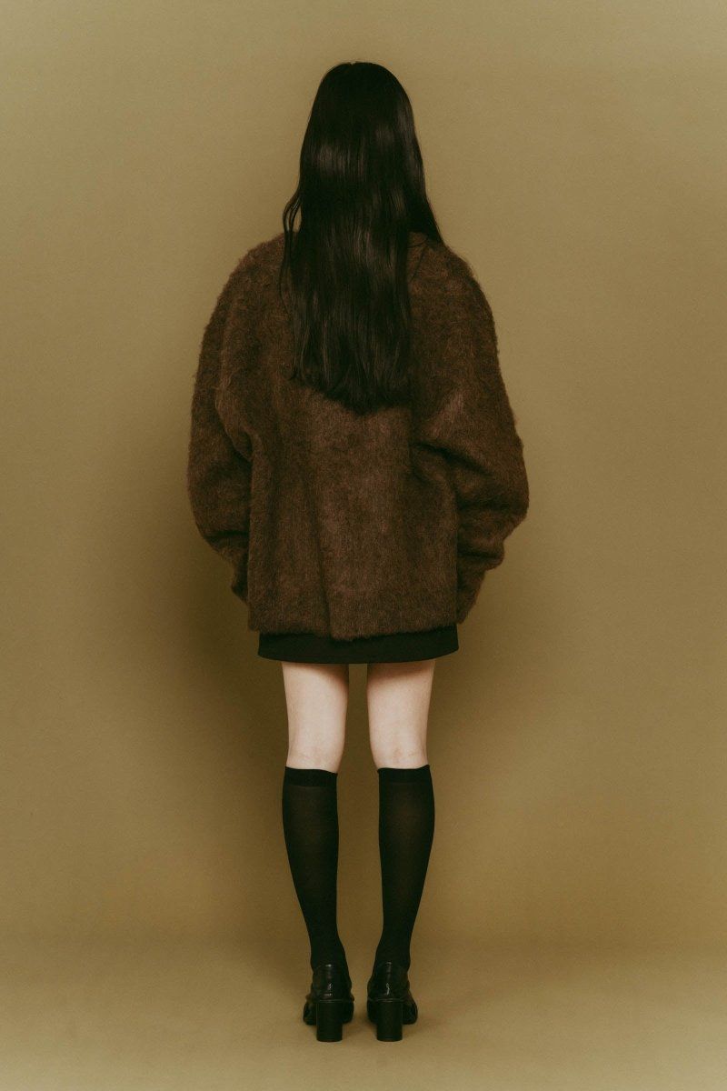 Vnack cardigan(unisex) / Vネックカーディガン (ブラウン) / 25AW