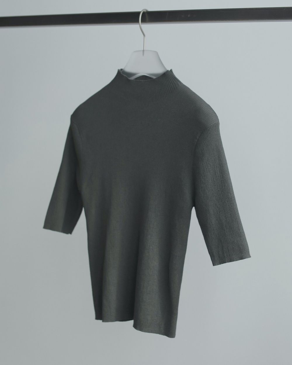 アンヌーク anuke Rib Knit ハーフスリーブリブニット ànuke - Halfsleeve Rib Knit / ハーフスリーブ リブニット