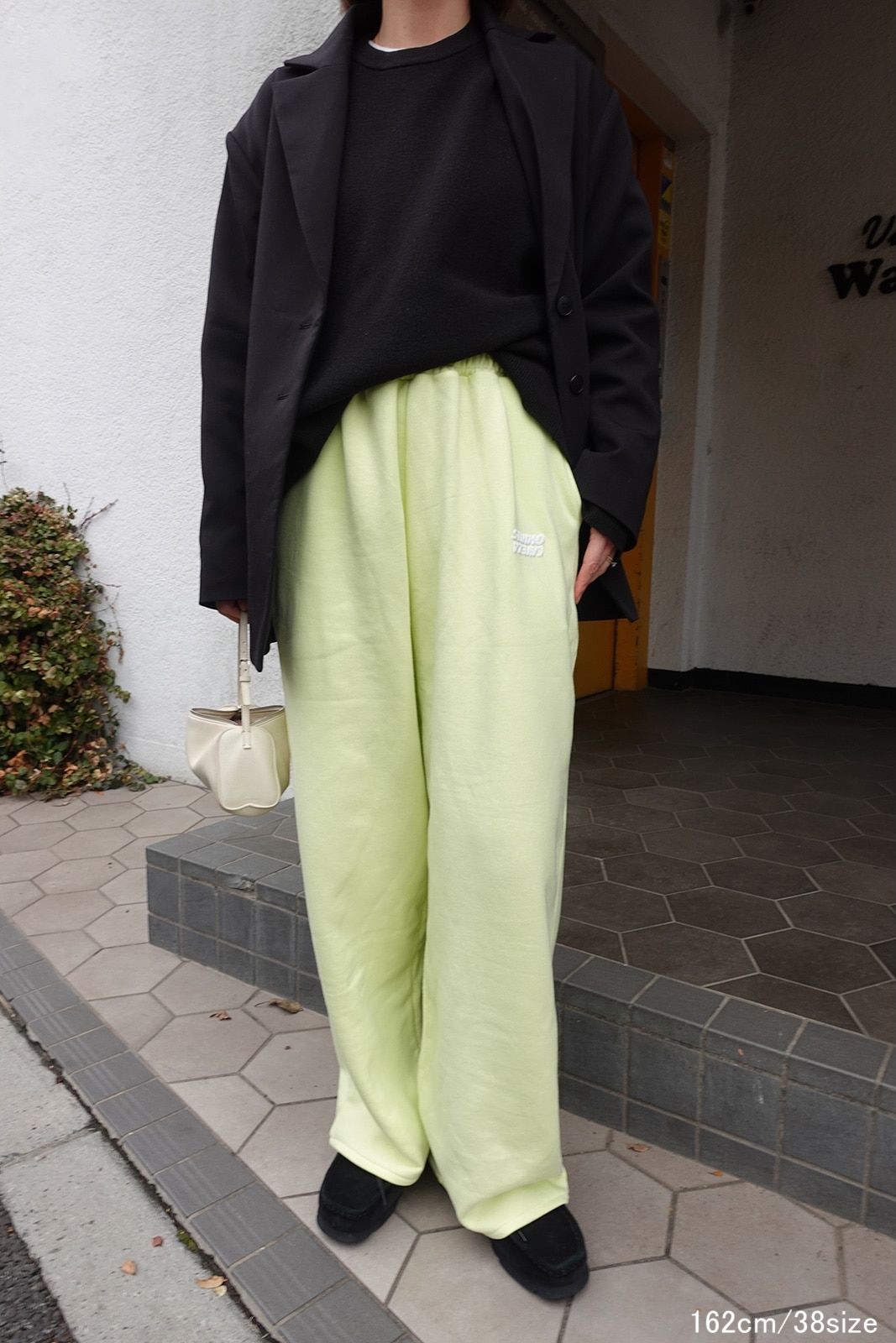 STUDIO CAVEZA Print Sweat Pants (Lemon) / スタジオカベサ プリントスウェットパンツ (レモン) / 26SS