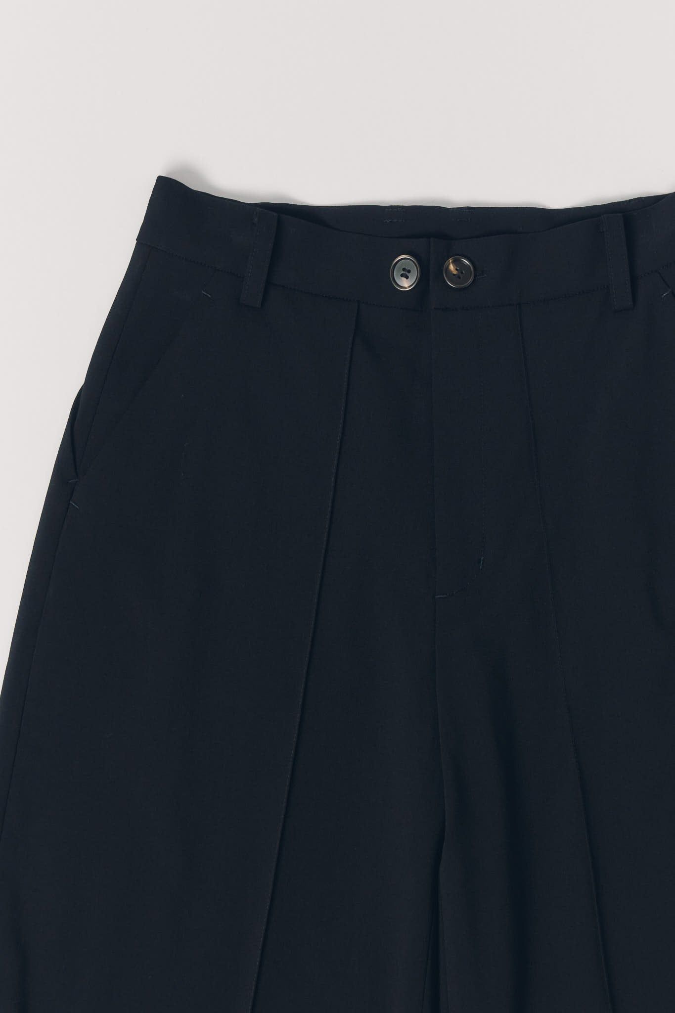 ダブルヘムファートラウザー (ブラックファー) double hem fur trousers(unisex) (Black Fur) / 26AW