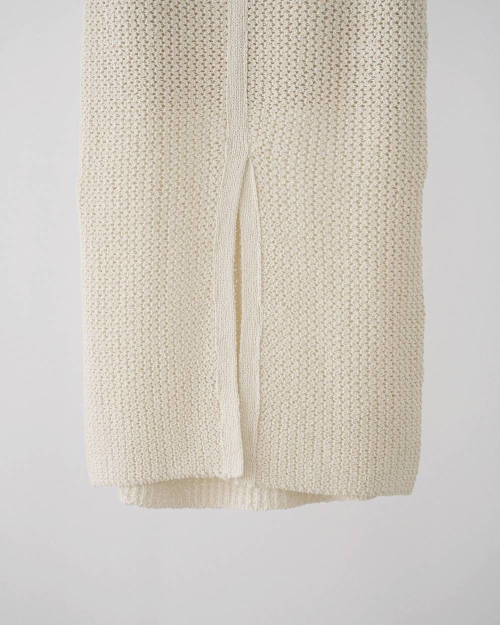 クロシェニットスカート (アイボリー) Crochet Knit Skirt (Ivory) / 26SS