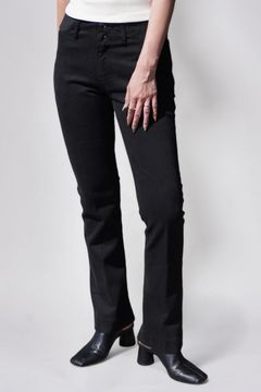 SLIM JEAN TROUSERS / スリムデニムトラウザー (オーバーダイブラック) / レディース