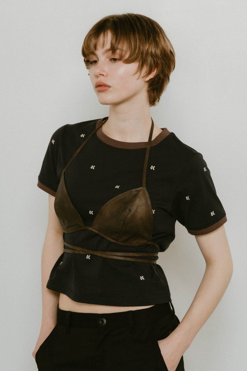 knuth marf チュールビスチェ Knuth Marf - U neck tulle bustier / Uネック チュールビスチェ