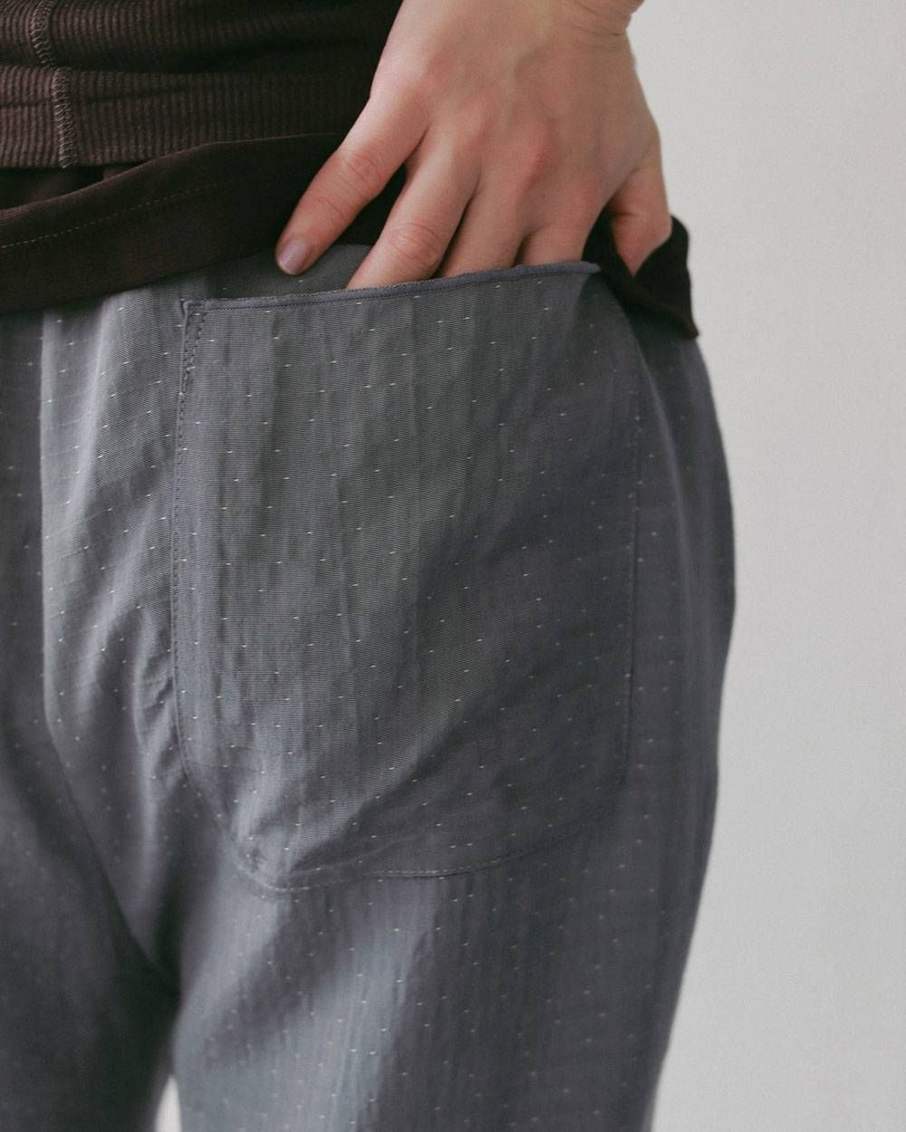 ドットジャガード ラフパンツ (アイスブルー) Dotjacquard Rough Pants (Iceblue) / 27SS