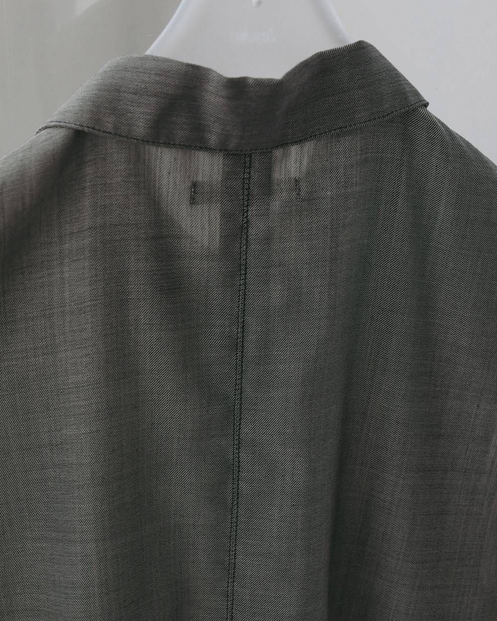 ウールシャンブレー ノースリーブシャツ (グレージュ) Woolchambray Sleeveless Shirts (Graige) / 27SS