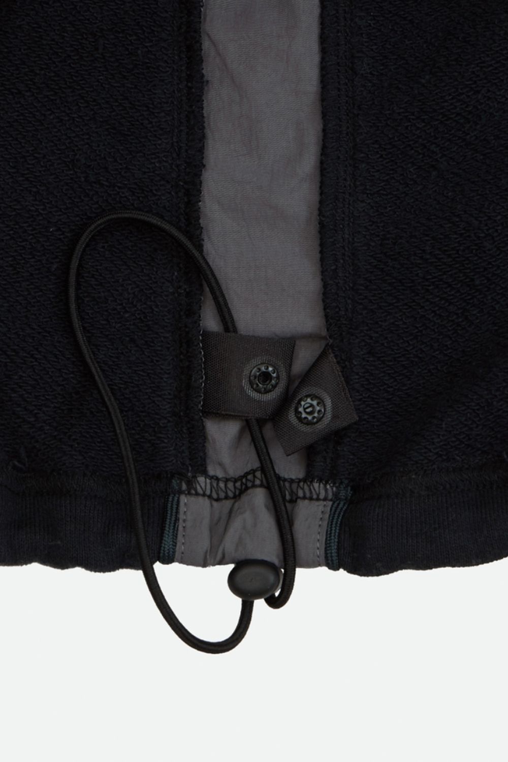 SWEAT DOCKING LINE SKIRT (NOIR) / スウェットドッキングラインスカート ノワール