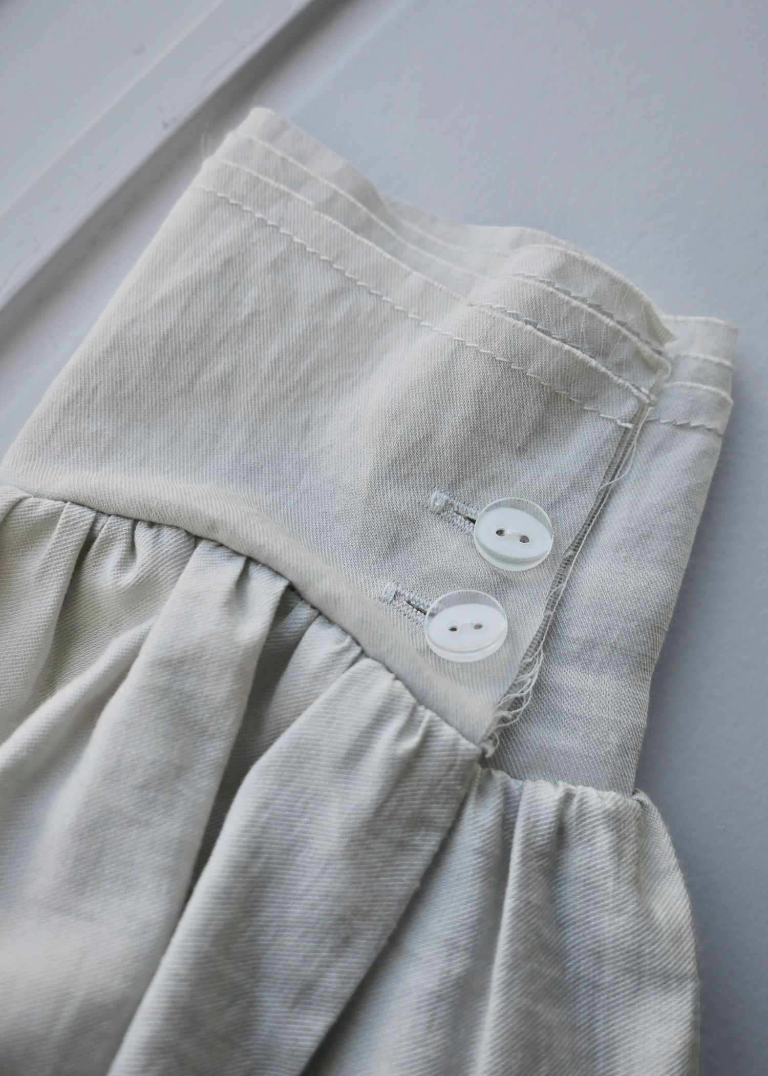 collar & cuffs triple layered over SH (Sage) / トリプルレイヤード オーバーシャツ (セージ) / 26SS