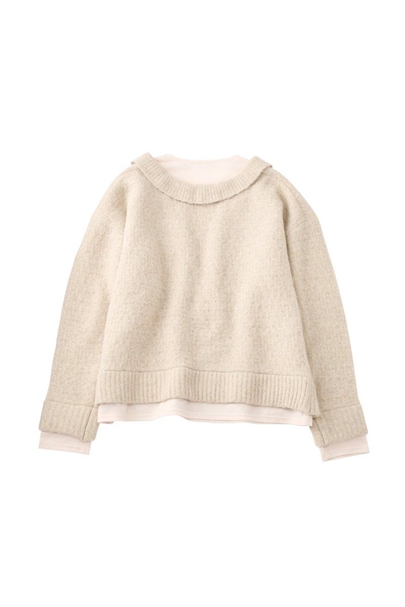 docking loose knit(unisex) / ドッキングルーズニット (アイボリー) / 25AW