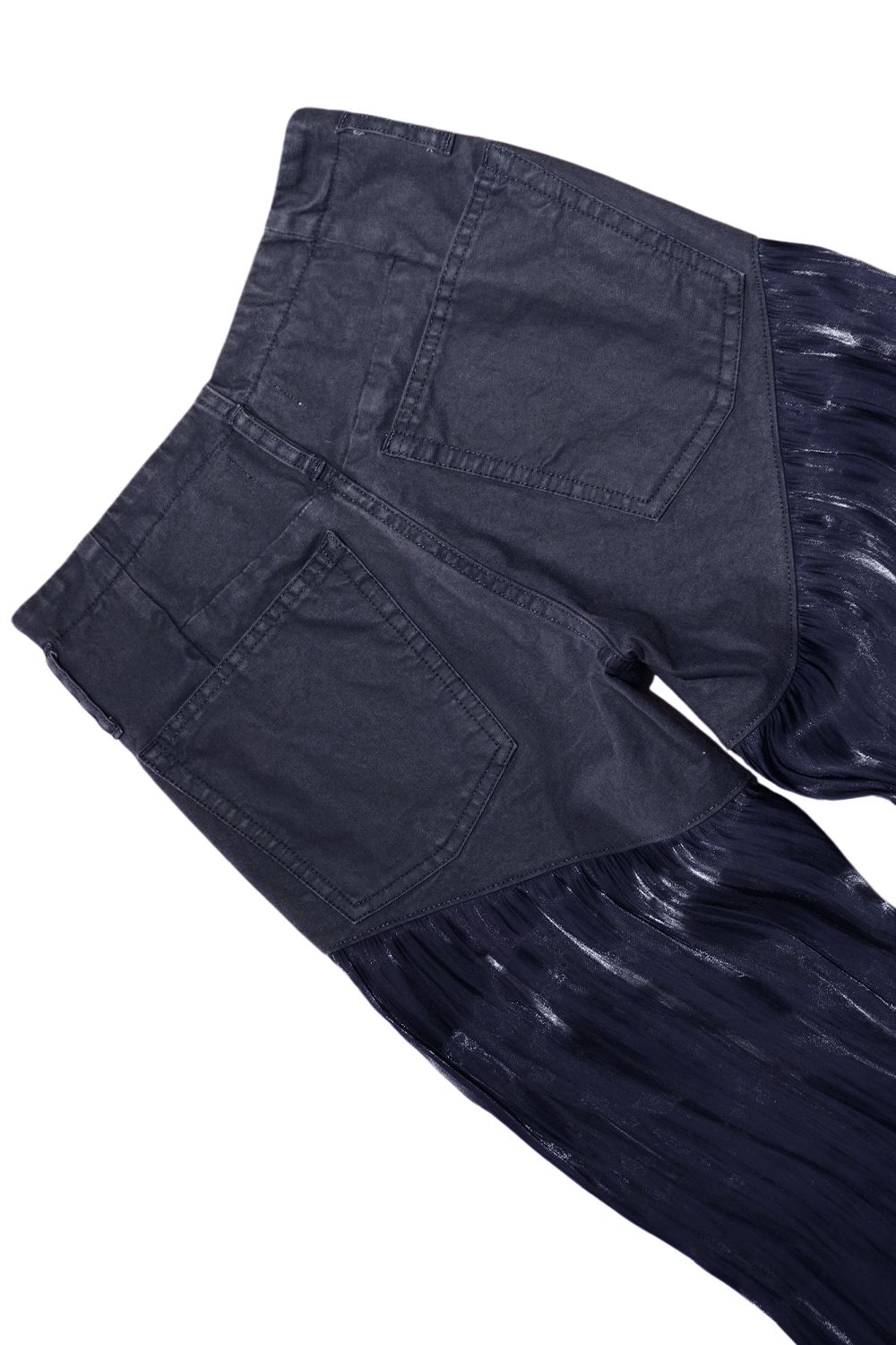JEAN FLARE PANTS / デニムフレアパンツ (ブラックレザー) / レディース