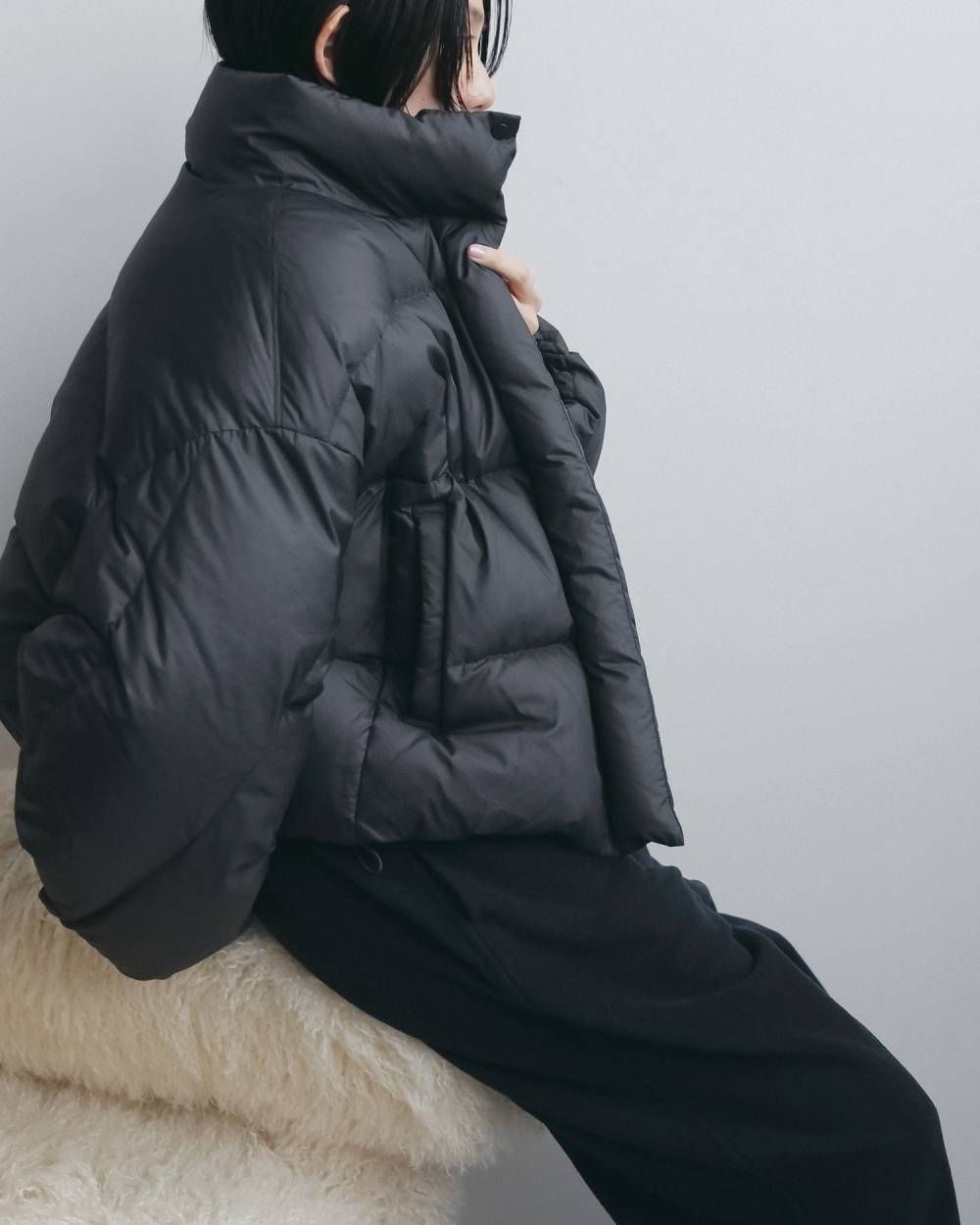 スタンドカラーダウンジャケット (チャコールグレー) Standcollar Down Jacket (Charcoal gray) / 26AW 【6月29日まで期間限定予約】
