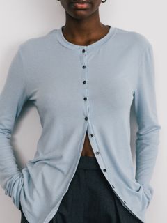 【25SS】SMOOTHY CARDIGAN / スムージーカーディガン (サックス)