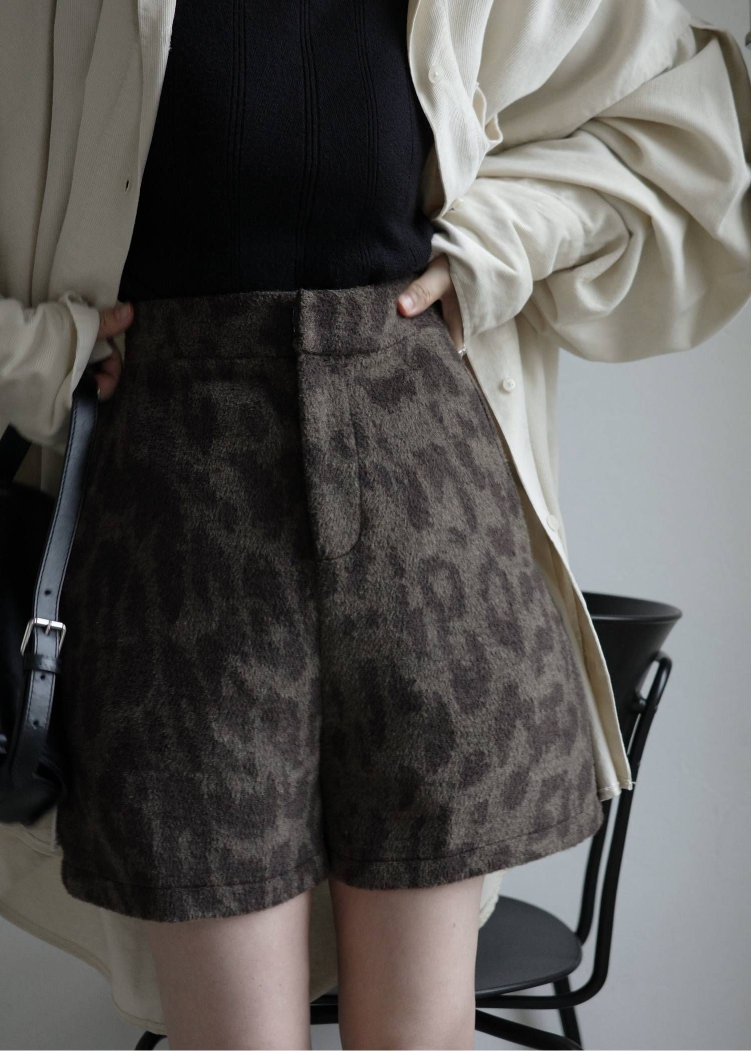 レオパード ブラッシュ ショートパンツ (タン) leopard brushed S/PT (Tan) /  26SS