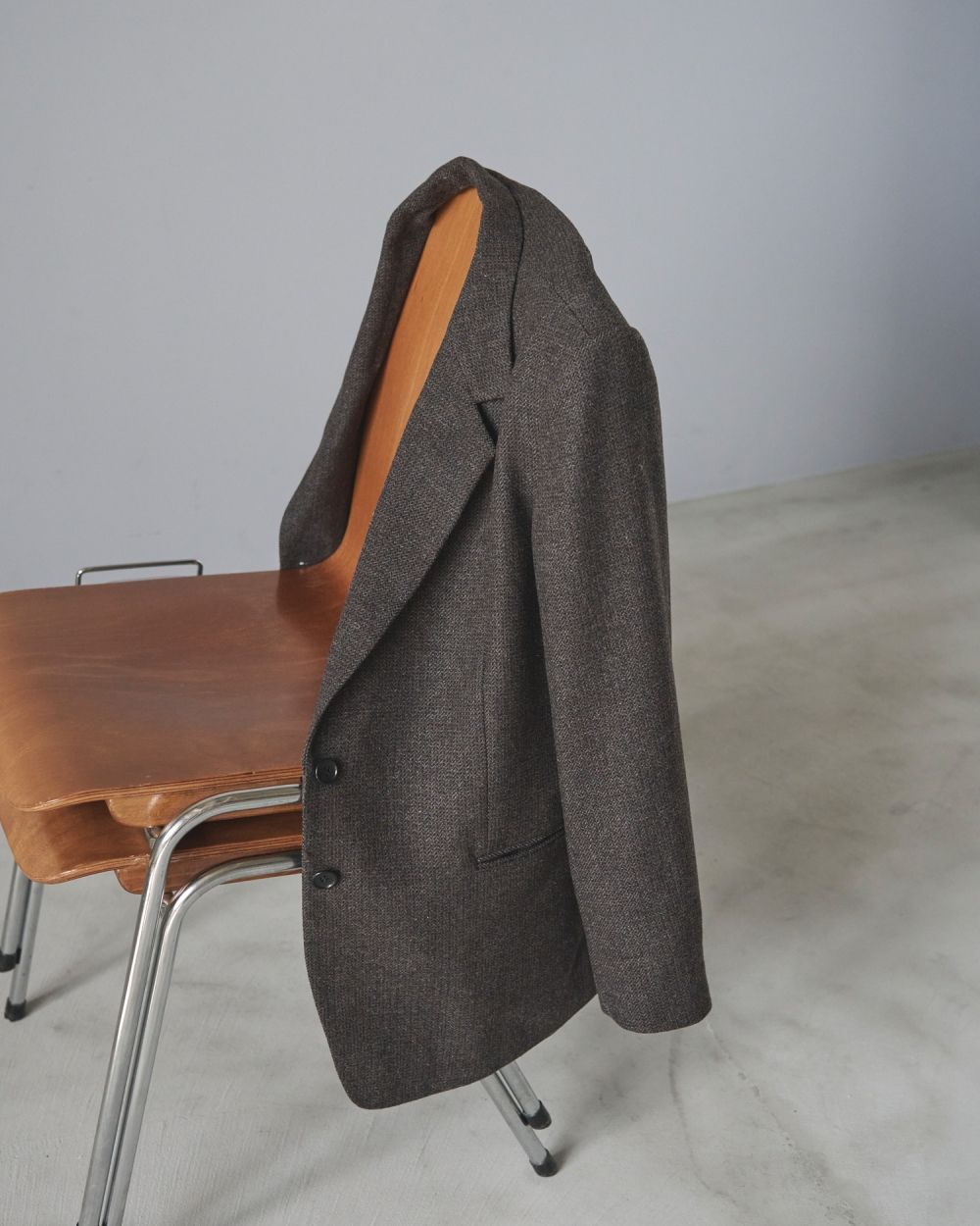 【25AW】Herringbone Wool Jacket / ヘリンボーン ウールジャケット (ブラウン)