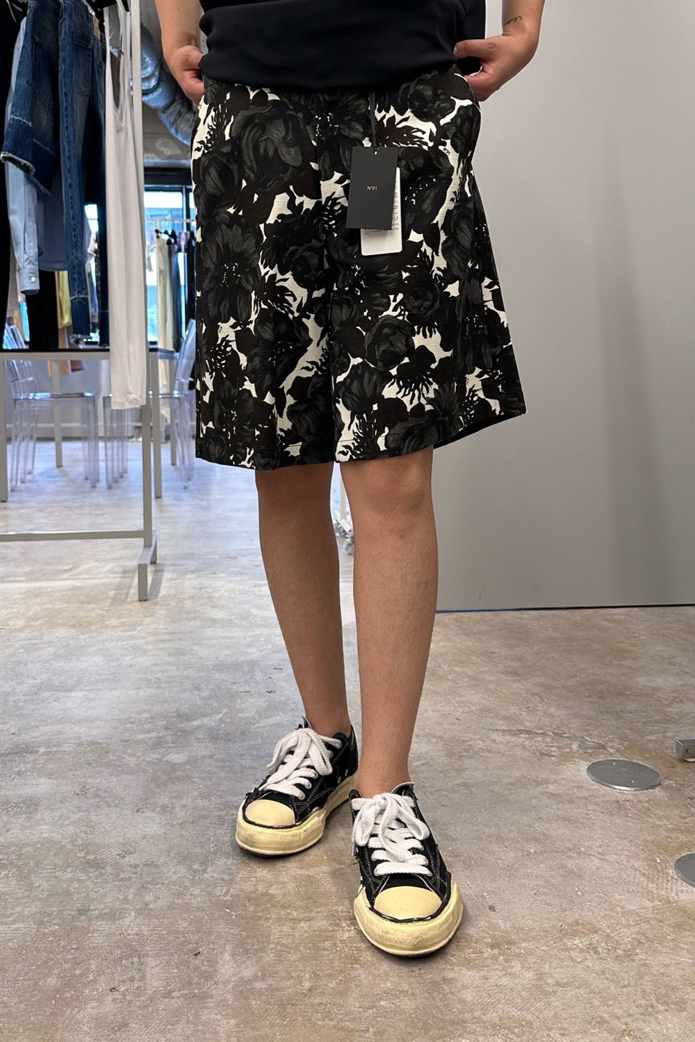 N°21 - FLORAL DESIGN SHORT PANTS / フローラルデザイン N°21 - FLORAL DESIGN SHORT PANTS / フローラルデザイン