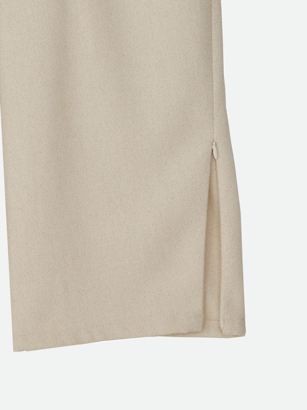 LOOSE ROUND SLIT PANTS / ルーズ ラウンド スリットパンツ (ミルク)