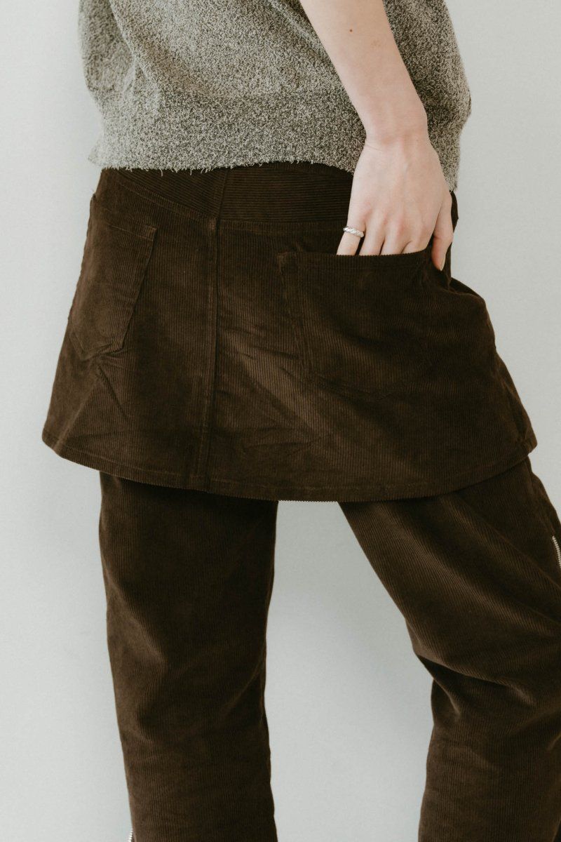 クヌースマーフ Knuth Marf - 2piece zip flare pants / 2ピース ジップフレア
