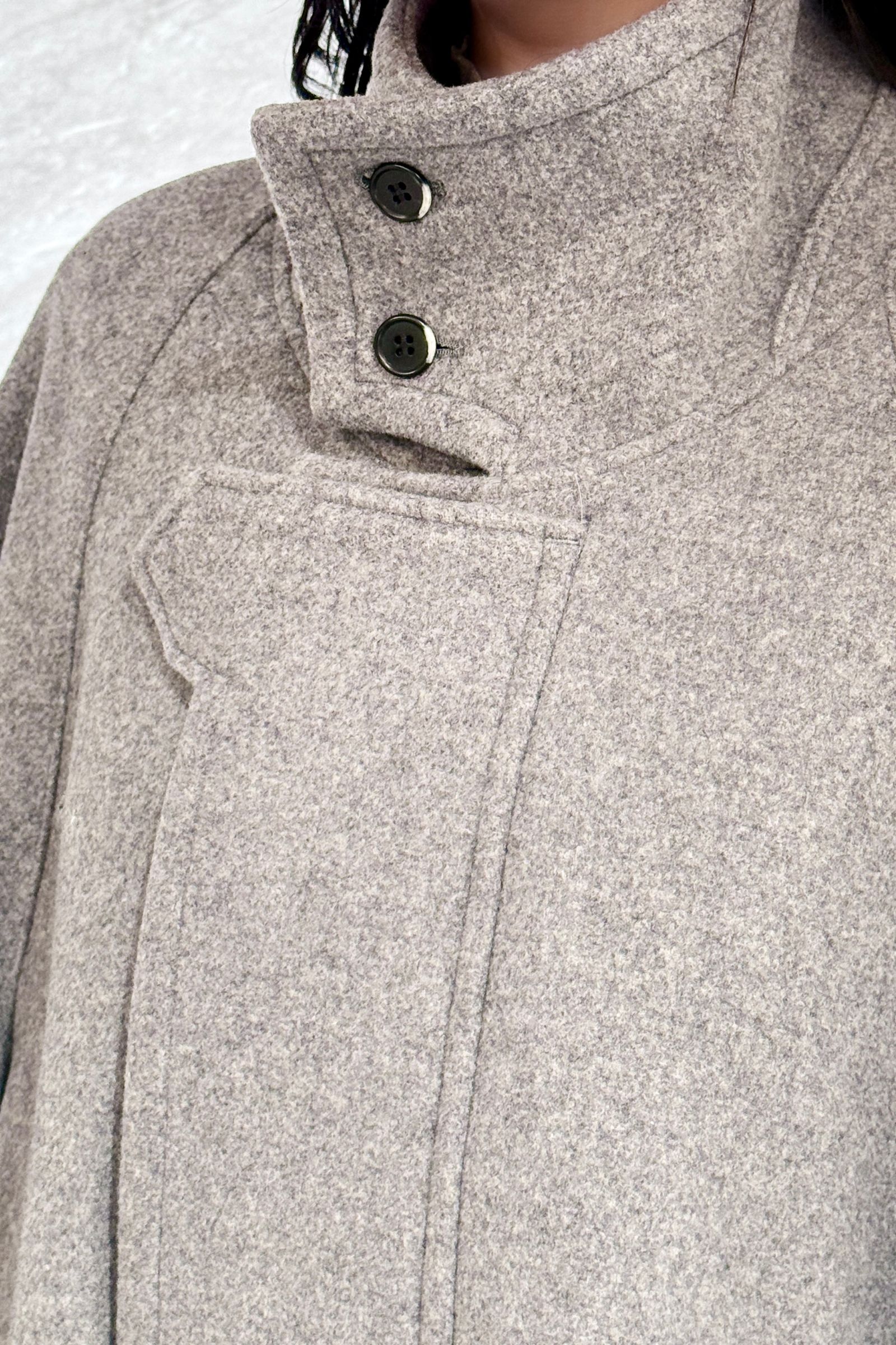 Cuff pierce coat / カフピアス コート (グレー)
