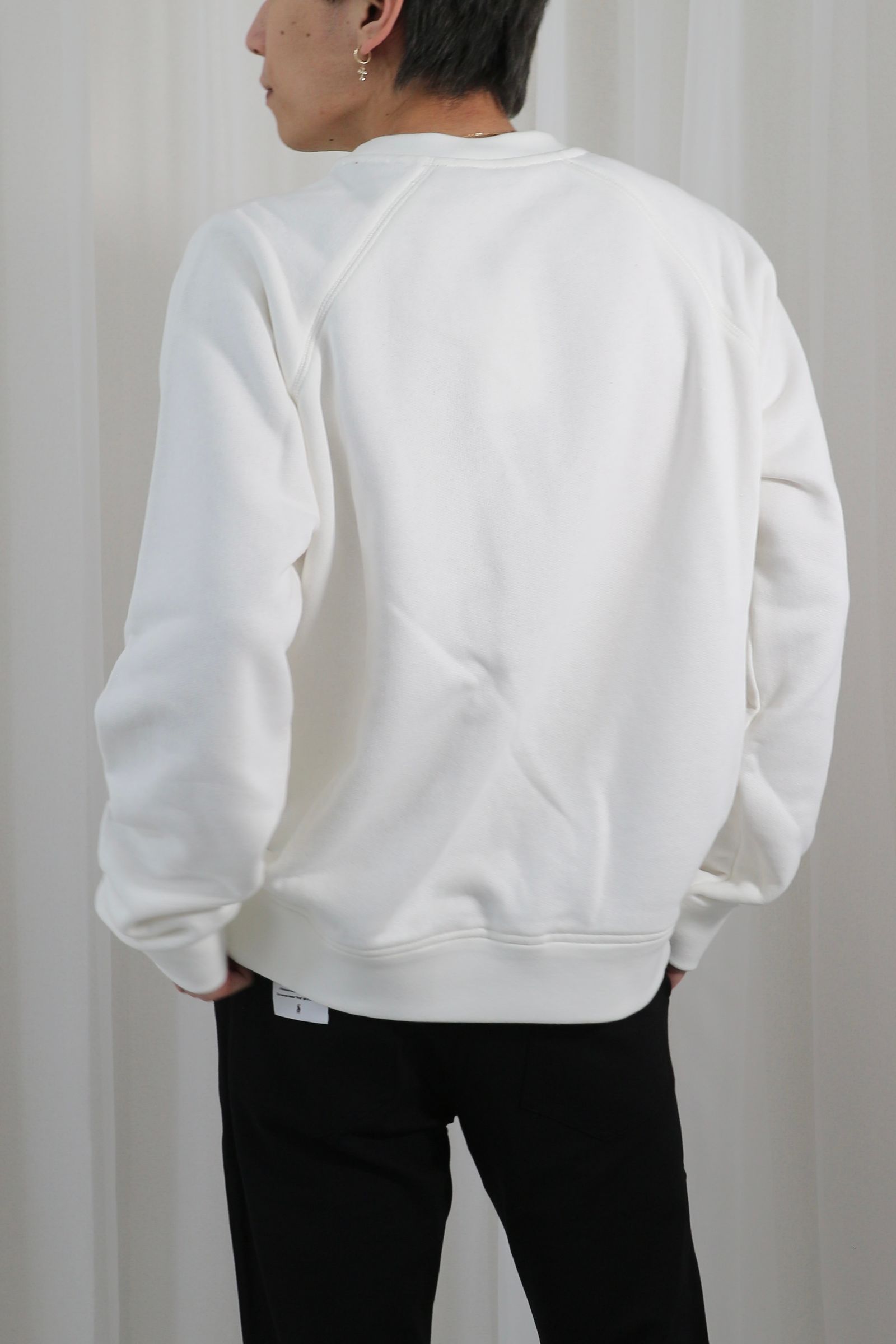 EMBOSSED LOGO SWEAT PULLOVER / エンボスロゴスウェットプルオーバー / ユニセックス (ホワイト)