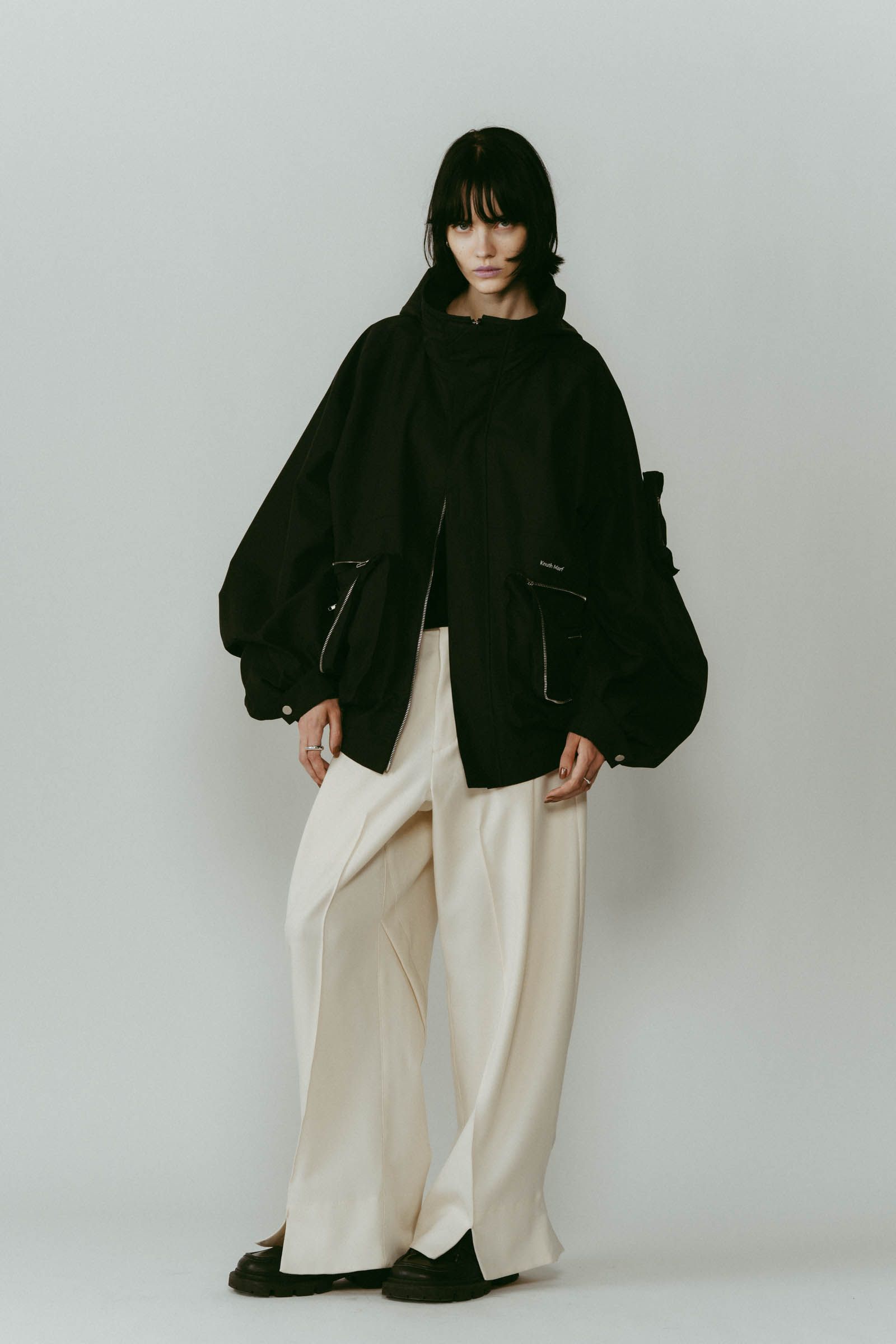 2way nylon blouson(unisex) / 2ウェイナイロンブルゾン (ブラック) / 25AW