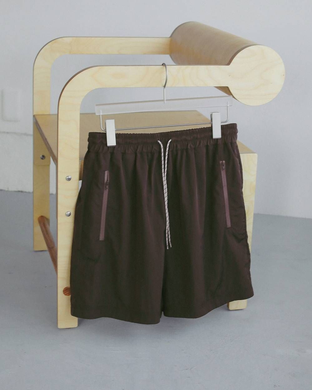 ナイロンハーフパンツ (ブラウン) Nylon Half Pants (Brown) / 27SS