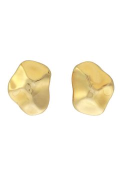 IRREGULAR HALF MAT PIERCE/S / イレギュラーハーフマットピアス S (ゴールド)