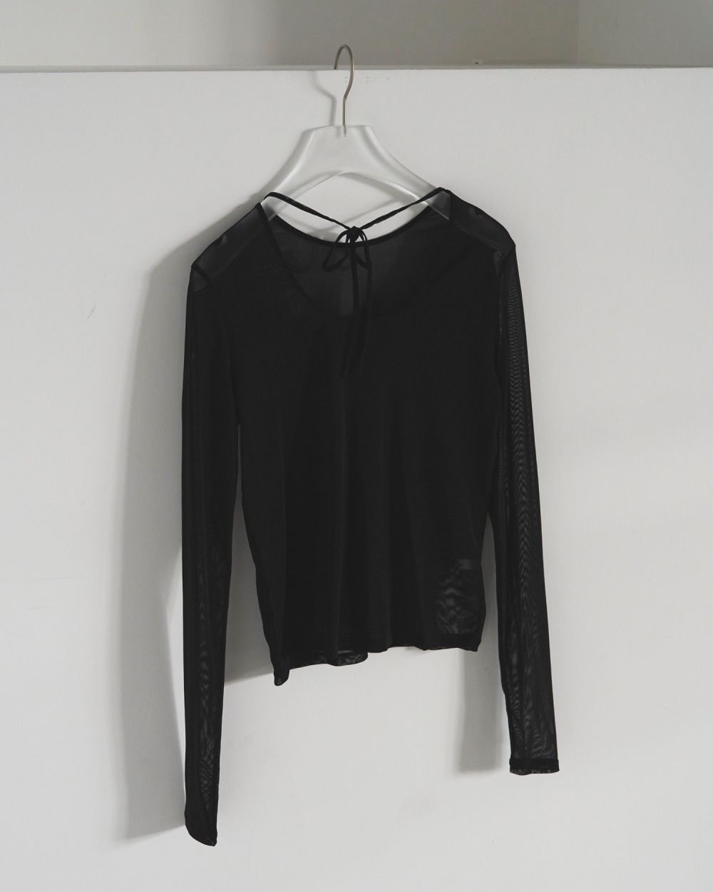 2way Sheer Tops / 2ウェイ シアートップス (ブラック)