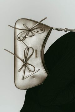 ribbon accent bag (Silver) / リボンアクセントバッグ (シルバー) / 26SS
