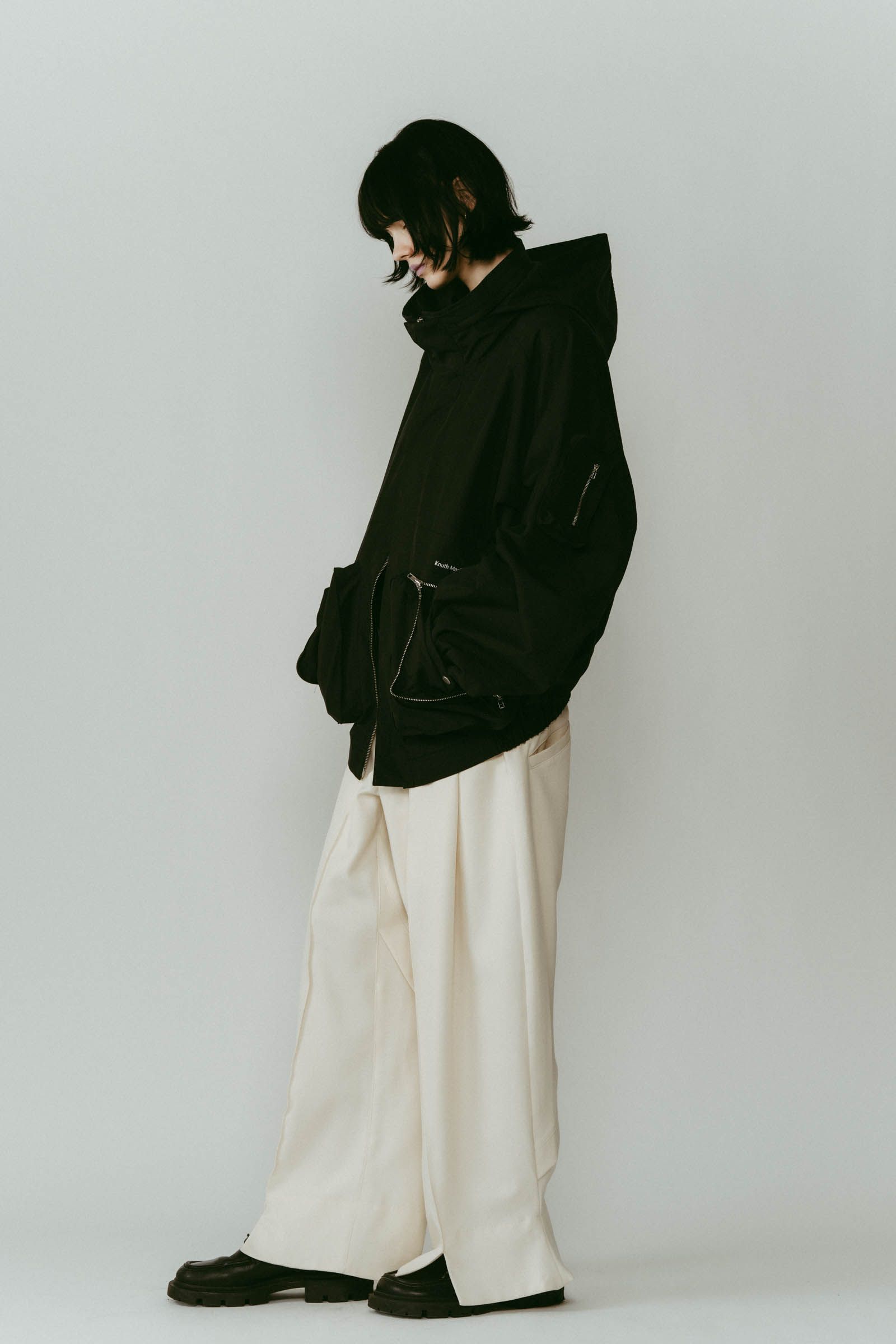 2way nylon blouson(unisex) / 2ウェイナイロンブルゾン (ブラック) / 25AW