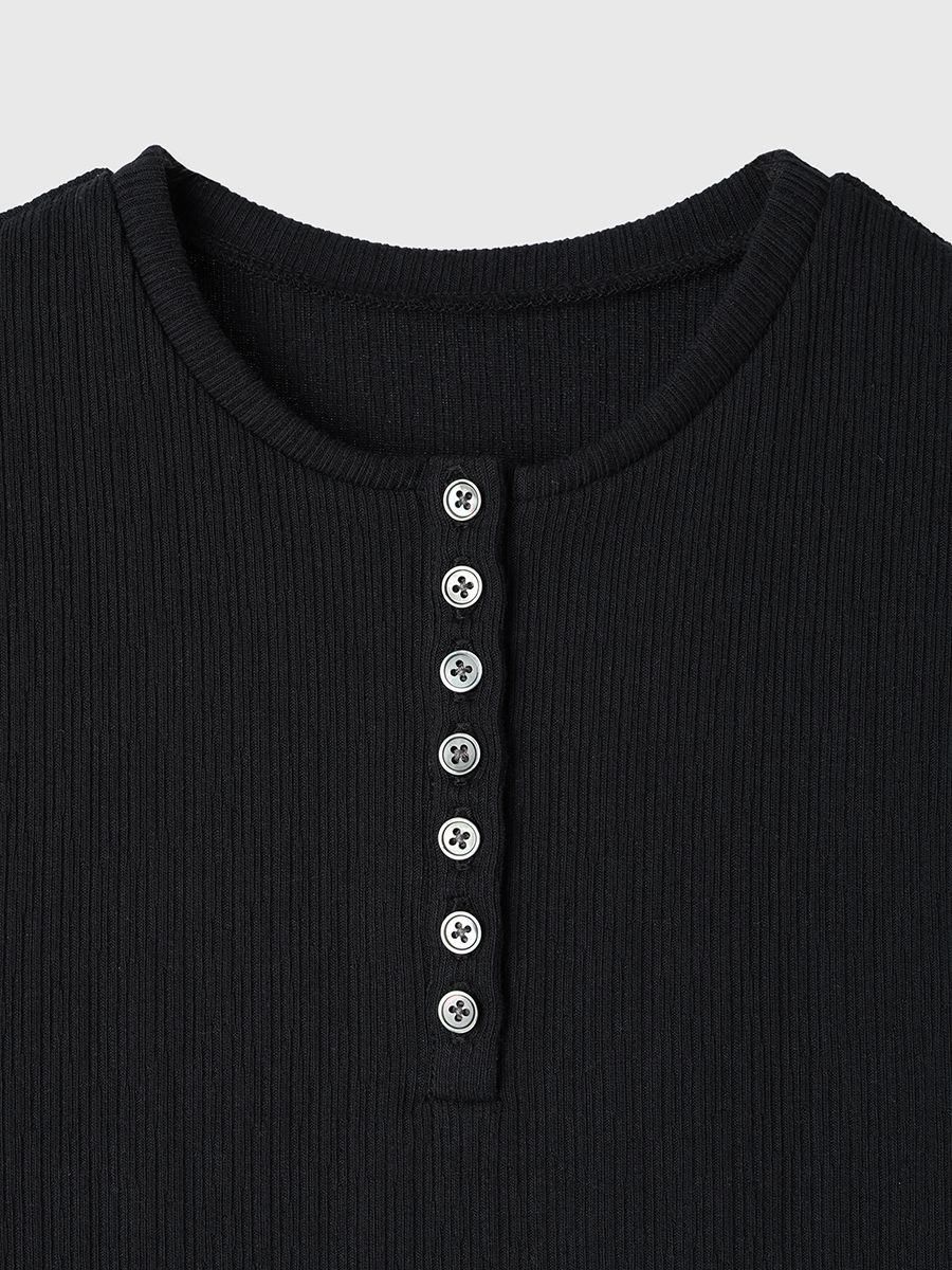 【25SS】SLEEVE LESS SLEEPING HENLY SHIRT / スリーブレス スリーピングヘンリーシャツ (ブラック)