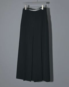 Tuck Long Skirt / タックロングスカート (ブラック)