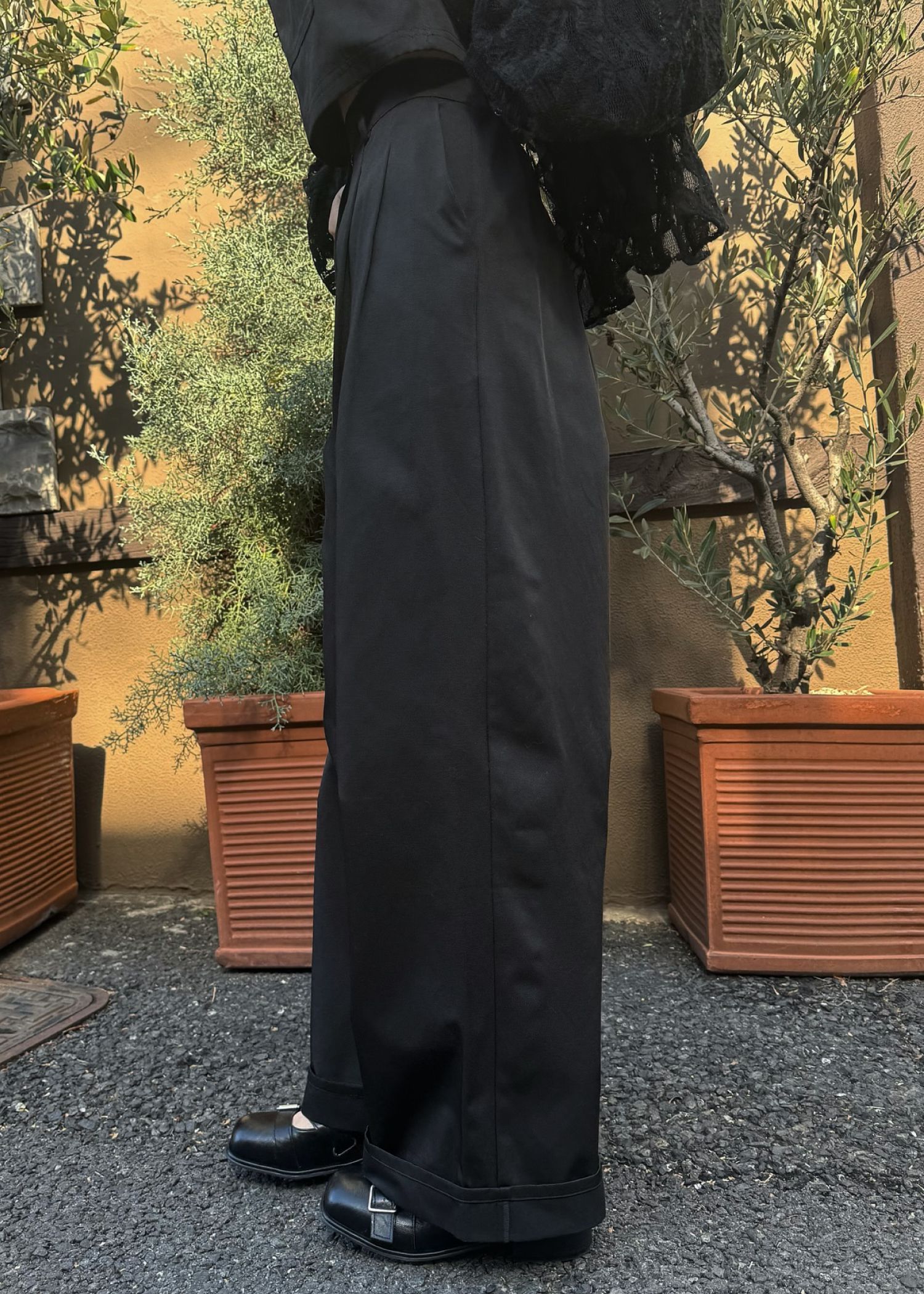 2piece roll up suspenders all-in-one (Black) / 2ピースサスペンダーオールインワン (ブラック) / 26SS