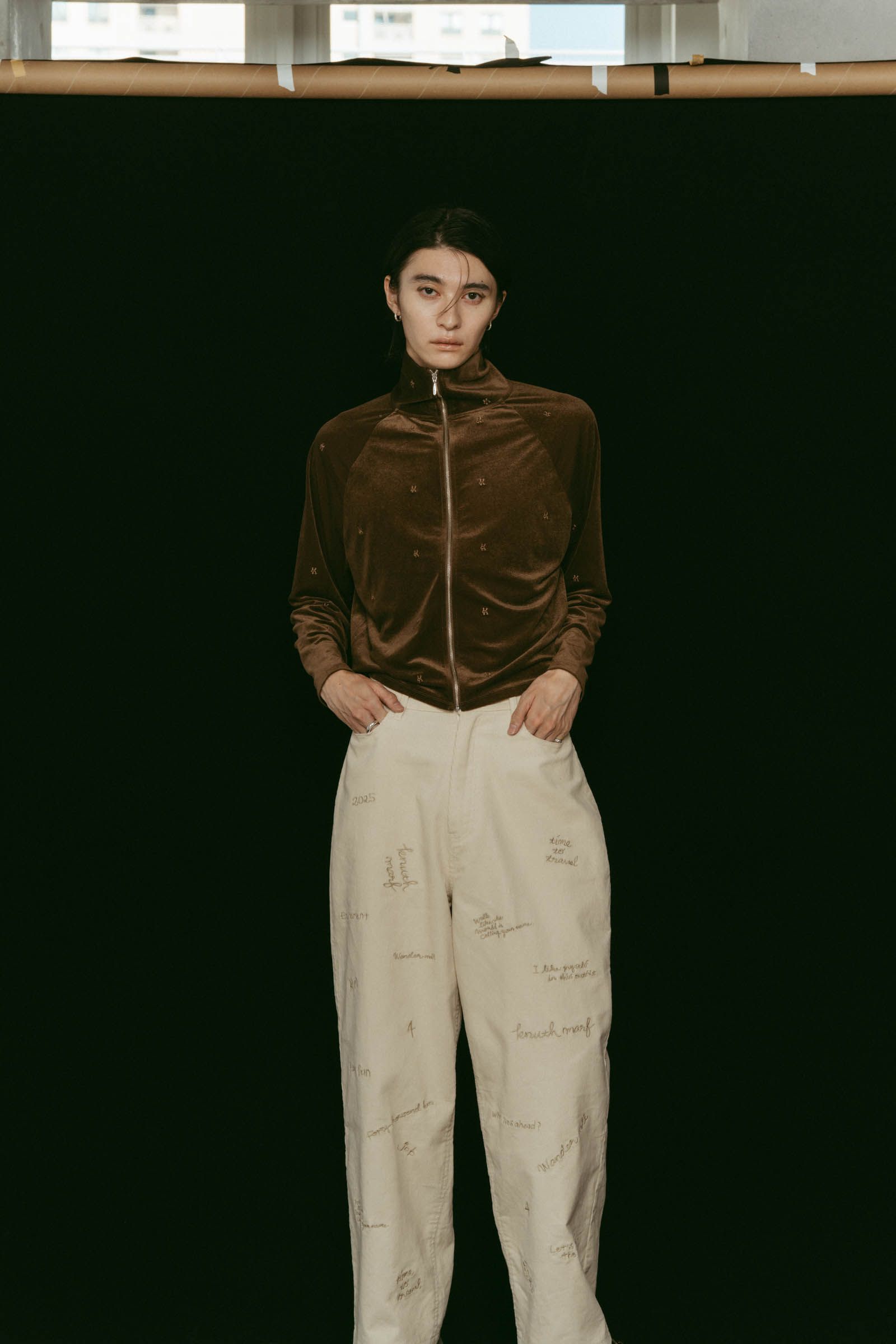 velours track jacket / ベロアトラックジャケット (ブラウン) / 25AW