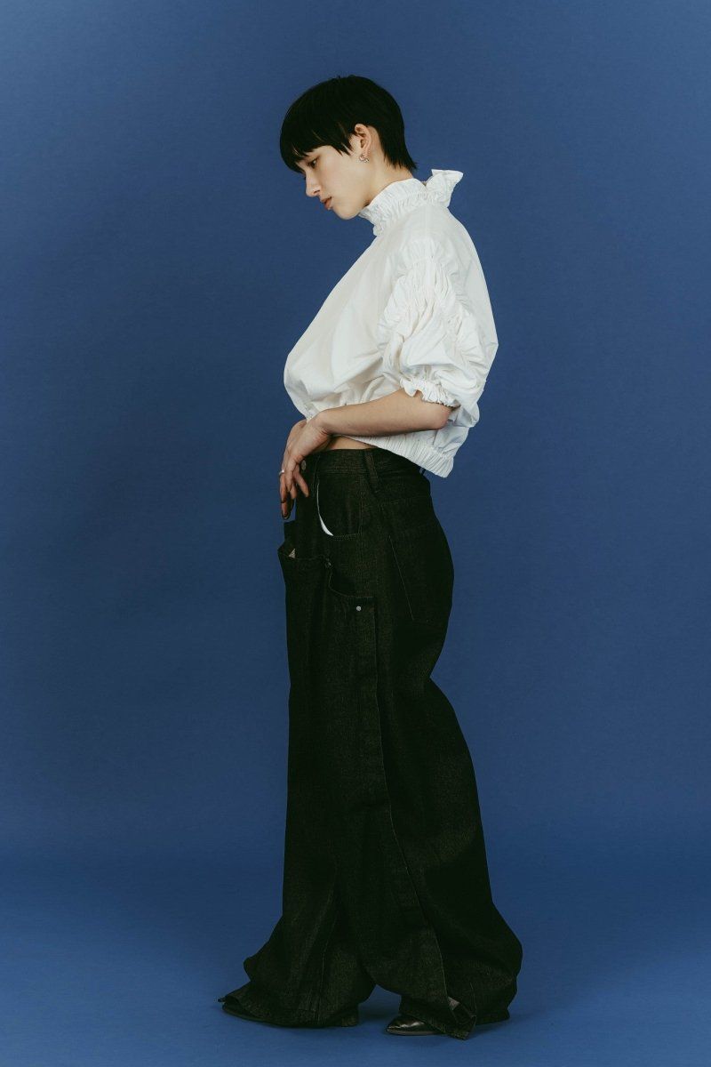 many way frill blouse (White) / メニーウェイ フリルブラウス (ホワイト) / 26SS