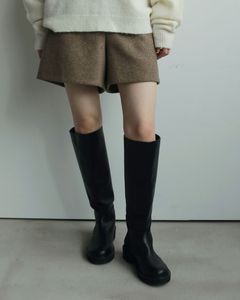 Ecoleather Long Boots / エコレザー ロングブーツ (ブラック)