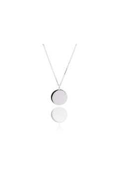 ENGRAVABLE PLATE NECKLACE / エングレイブ プレート ネックレス STERLING SILVER 925 (シルバー)