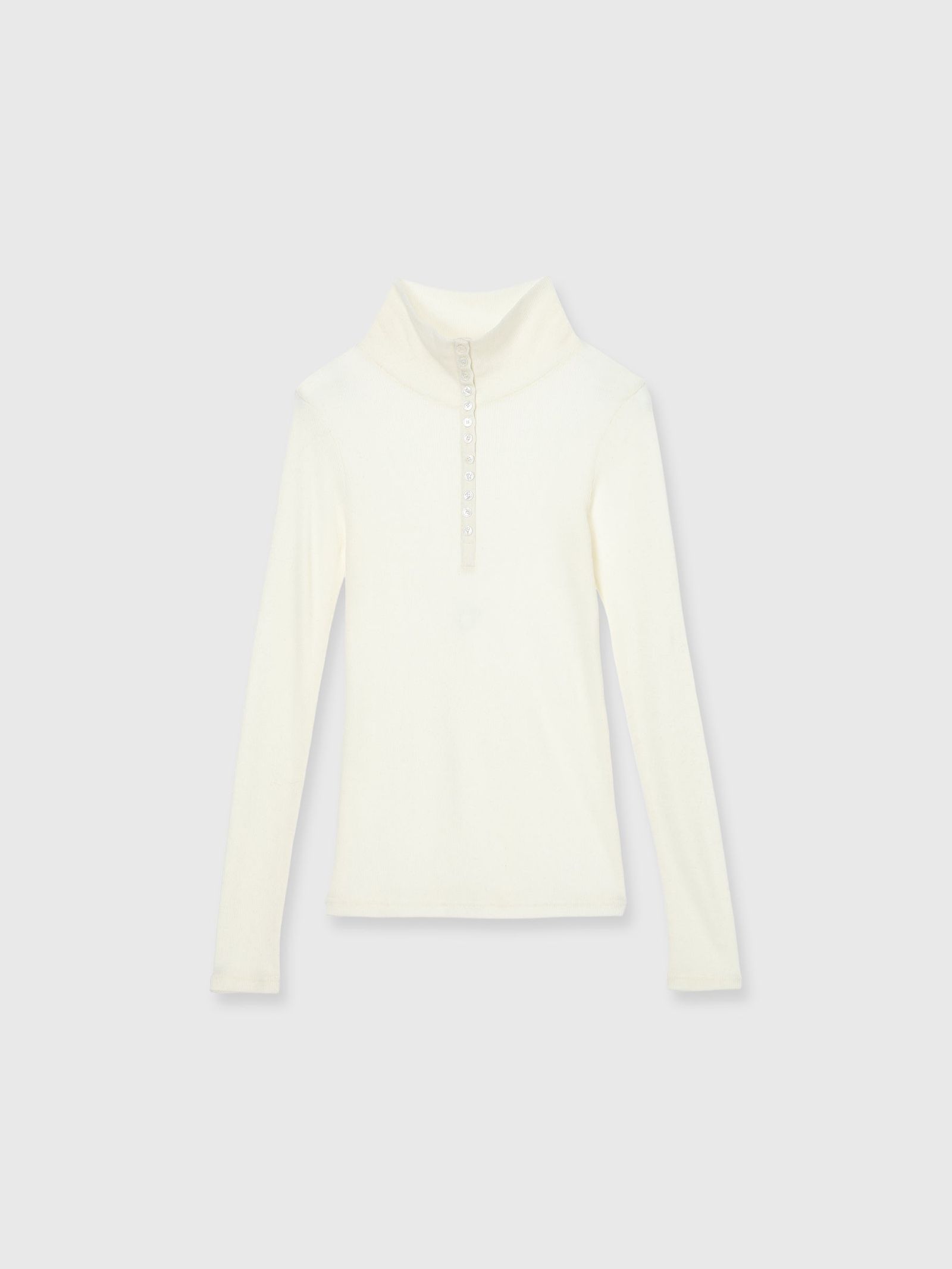 HENRY HIGH NECK TOPS / ヘンリーハイネックトップス (White) / 26SS