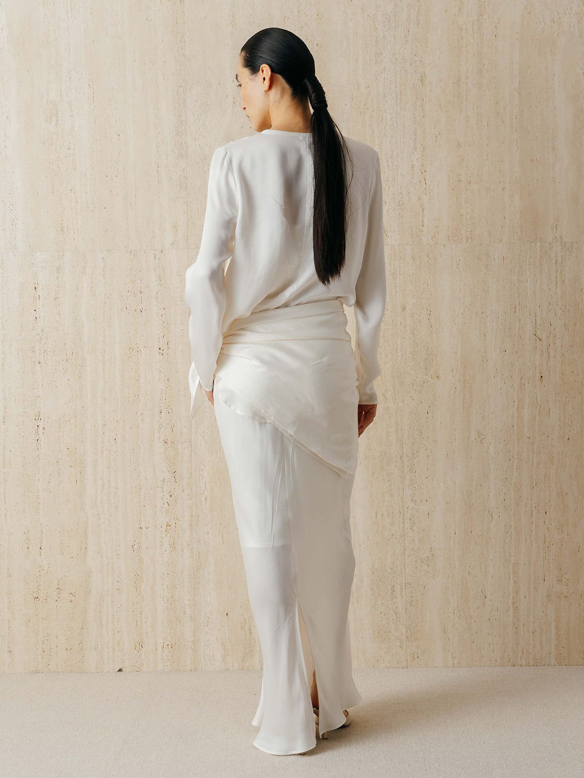 キュプラ トップス (アイボリー) CUPRO TOPS (Ivory) /  26SS