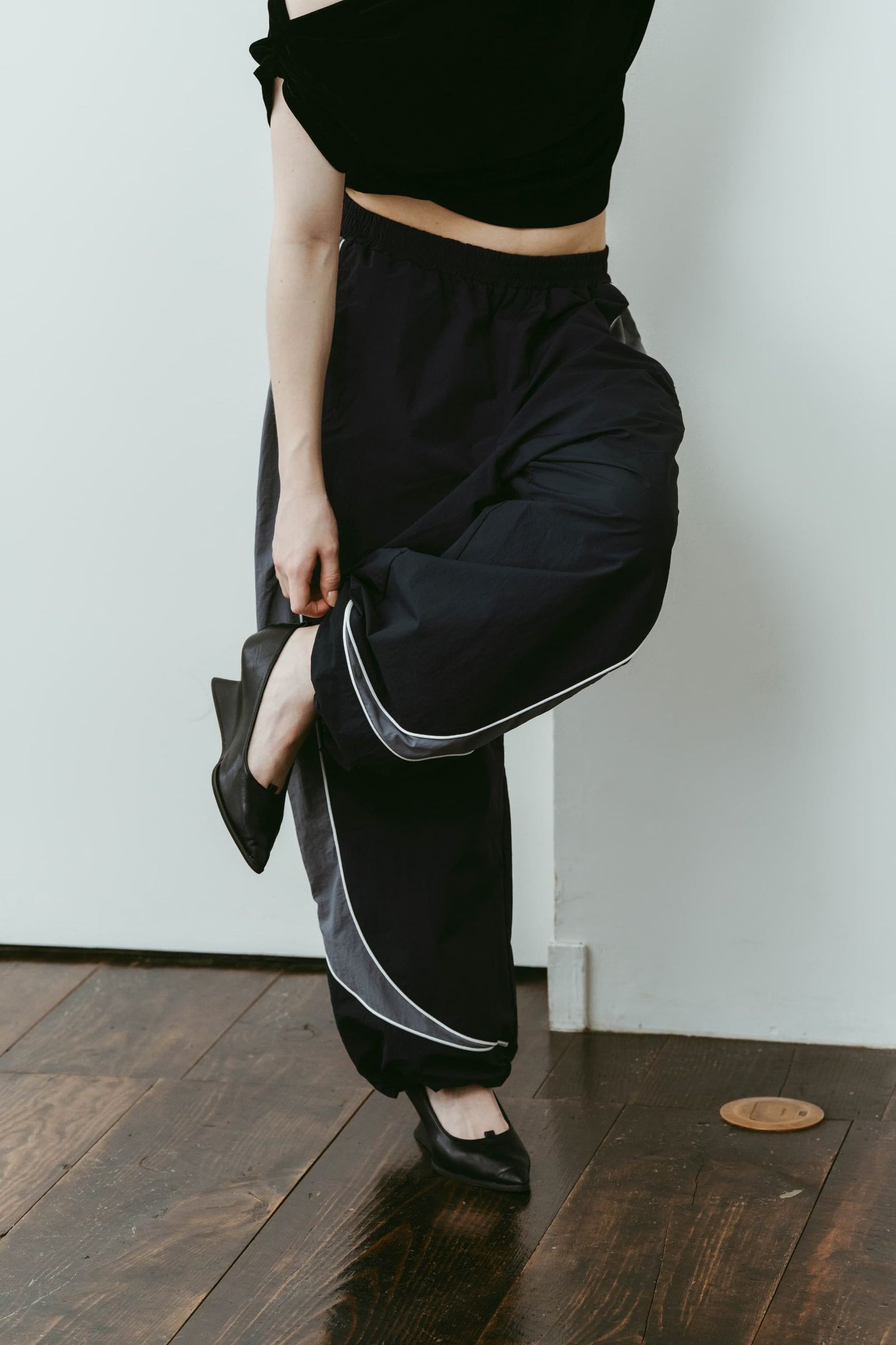ナイロンイージーパンツ (ネイビー) nylon easy pants(unisex) (Navy) /  26SS