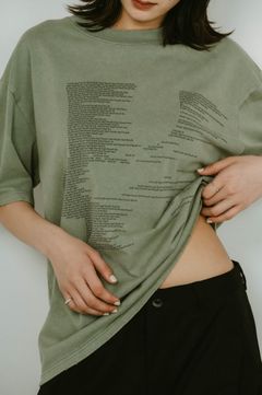 K error design T shirt(unisex) / Kエラーデザイン Tシャツ (モスグリーン) / 25SS  Knuth Marf