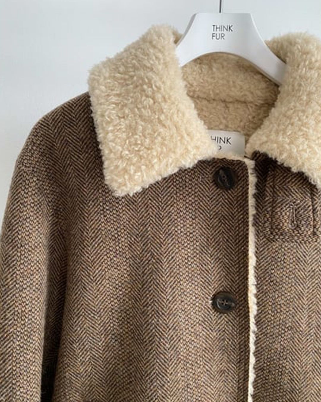 【先行予約】【26TH-20】ボンディングショートジャケット (ベージュ) Bonding Short Jacket (Beige) /  エコファー  /  フェイクファー 【受注期間6/14 23:59まで】