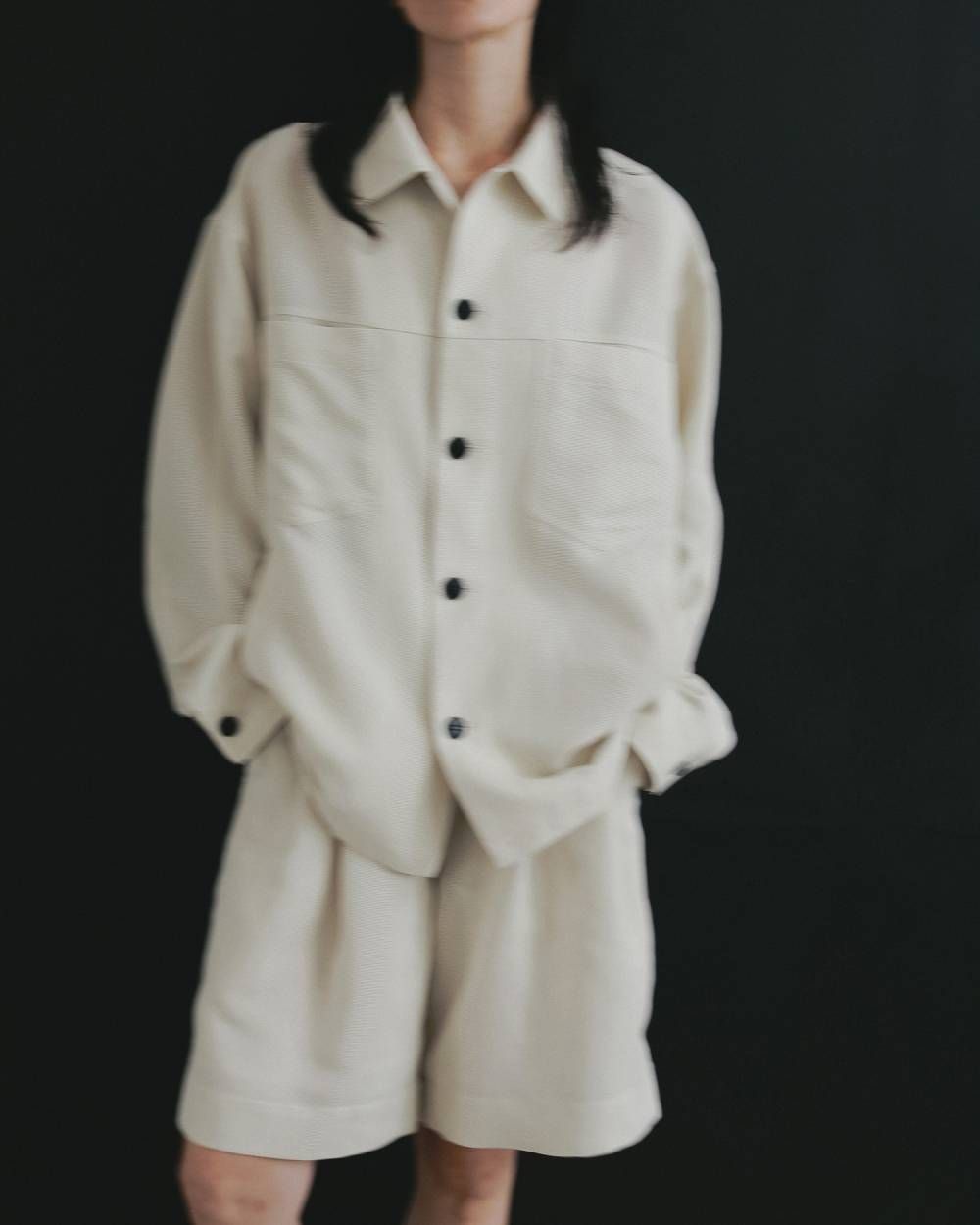 ワークポケットシャツ (アイボリー) Work Pocket Shirts (Ivory) / 26SS