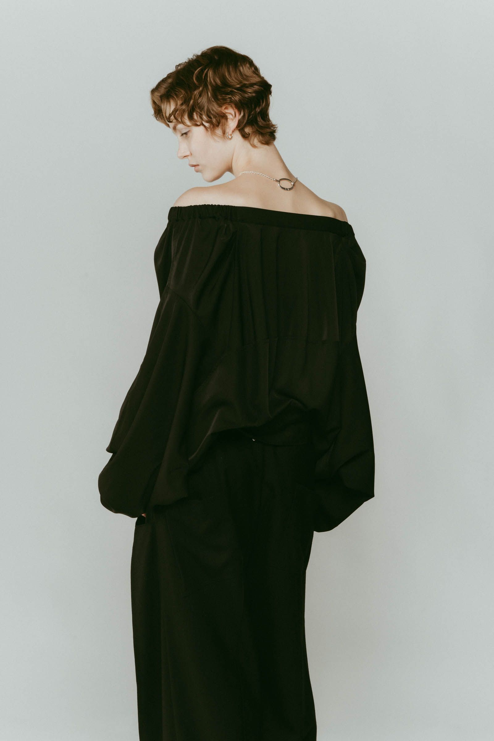 4way design blouse / 4ウェイ デザインブラウス (ブラック) / 25AW