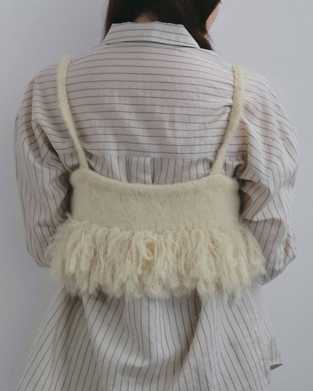 フリンジ ビスチェ (アイボリー) Fringe Bustier (Ivory) /  26AW
