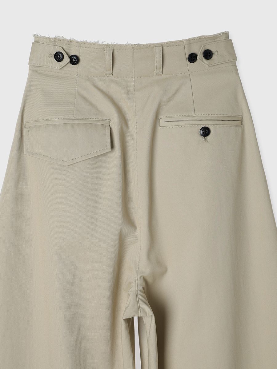 【25SS】COTTON WIDE PANTS / コットンワイドパンツ (ベージュ)