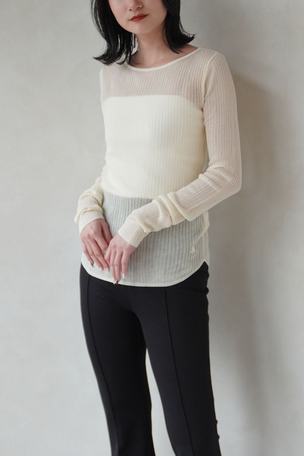 Libjoie リブジョア　オフショルダーワンピース ラッフルオフショルダー 肩出し千鳥柄ワンピース | LILIANA